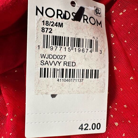 NWT Sammy + Nat Toddler Girls Red Starry Long Sleeve Tutu Dress - Size 18-24M - Picture 5 of 5